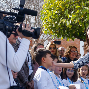 La reine Letizia d'Espagne et le roi Felipe VI sont en visite à Écija en Andalousie le 6 février 2020.  King Felipe, Queen Letizia, Visit to Écija, Andalusia, Spain, February 6th, 2020.06/02/2020 - 