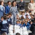 La reine Letizia d'Espagne et le roi Felipe VI sont en visite à Écija en Andalousie le 6 février 2020.  Queen Letizia, Visit to Écija, Andalusia, Spain, February 6th, 2020.06/02/2020 - 