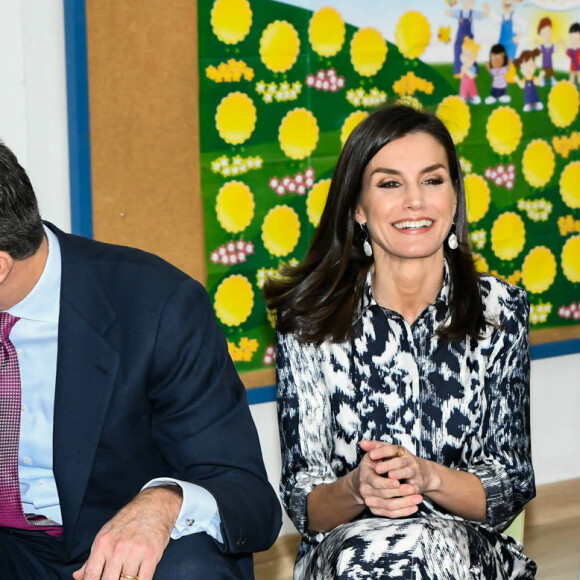 La reine Letizia d'Espagne et le roi Felipe VI sont en visite à Écija en Andalousie le 6 février 2020.  King Felipe, Queen Letizia, Visit to Écija, Andalusia, Spain, February 6th, 2020.06/02/2020 - 