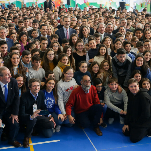 Le roi Felipe VI et la reine Letizia d'Espagne en visite au centre éducatif "Professional Schools Sagrada Familia-Fundacion Pe–aflor" à Ecija. Le 6 février 2020  His majesty King Felipe and Reyna Letizia visit the educational center "Professional Schools Sagrada Familia-Fundacion Pe–aflor, winner of the 2019 school prize of the Princess of Girona Foundation.06/02/2020 - Ecija