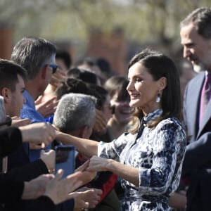 Le roi Felipe VI d'Espagne et la reine Letizia en visite à la fondation "Escuelas Profesionales Sagrada Familia-Fundacion Penaflor" à Ecija, Andalousie le 6 février 2020.  King Felipe VI and Queen Letizia visit 'Escuelas Profesionales Sagrada Familia-Fundacion Penaflor' . Ecija, Seville - February 6, 2020.06/02/2020 - Ecija