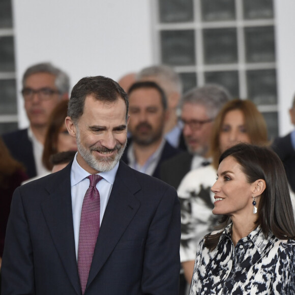 Le roi Felipe VI d'Espagne et la reine Letizia en visite à la fondation "Escuelas Profesionales Sagrada Familia-Fundacion Penaflor" à Ecija, Andalousie le 6 février 2020.  King Felipe VI and Queen Letizia visit 'Escuelas Profesionales Sagrada Familia-Fundacion Penaflor' . Ecija, Seville - February 6, 2020.06/02/2020 - Ecija