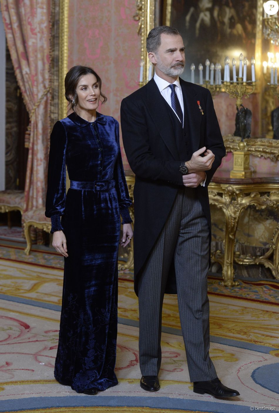 Le Roi Felipe Vi Et La Reine Letizia Despagne Donnent Une Réception Pour Le Corps Diplomatique