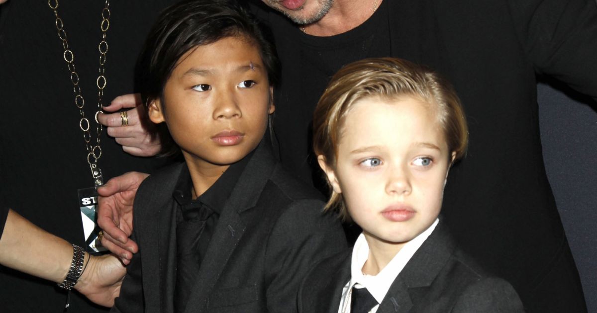 Michael Pitt Fils De Brad Pitt Brad Pitt avec ses enfants Maddox Jolie-Pitt, Pax Jolie-Pitt, Shiloh