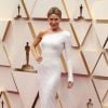 Renée Zellweger assiste à la 92ème cérémonie des Oscars au Dolby Theatre, habillée d'une robe Haute Couture Giorgio Armani Privé. Los Angeles, le 9 février 2020.