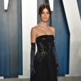 Camila Morrone assiste à la soirée post-cérémonie des Oscars organisée par Vanity Fair, au Wallis Annenberg Center for the Performing Arts. Hollywood, Los Angeles, le 9 février 2020.