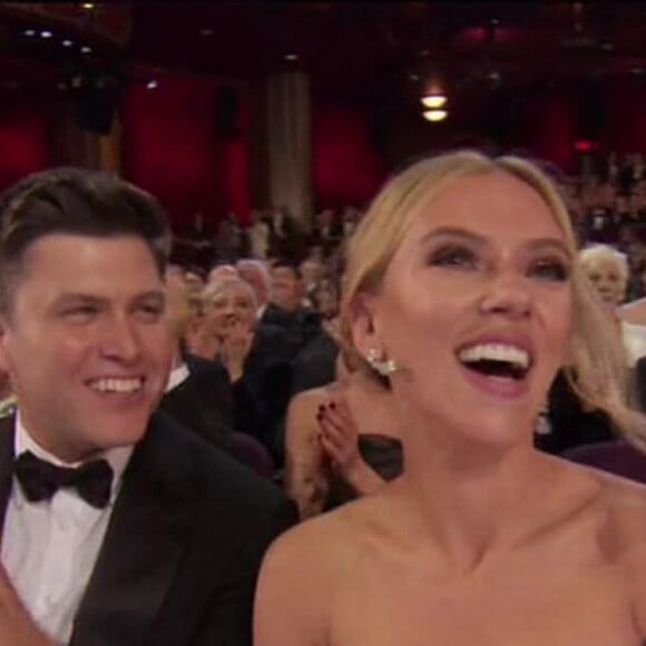 Scarlett Johansson, Colin Jost lors de 92ème cérémonie des Oscars 2020 à Los Angeles, Californie, Etats-Unis, le 9 février 2020.