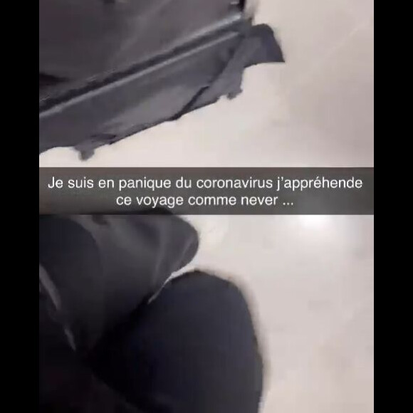Vitaa "en panique" avec le coronavirus, avant de prendre un vol pour Dubaï avec Slimane. Le 9 février 2020.