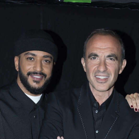 Exclusif - Slimane, Nikos Aliagas et Vitaa - Surprises - Backstage de l'enregistrement de l'émission "La Chanson secrète 5", qui sera diffusée le 11 janvier 2020 sur TF1, à Paris. Le 17 décembre 2019 © Gaffiot-Perusseau / Bestimage