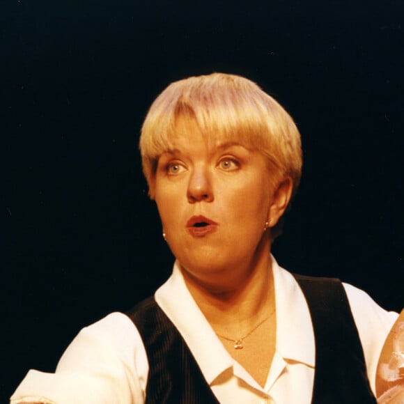 Mimie Mathy au théâtre du Splendid à Paris, en 1994.