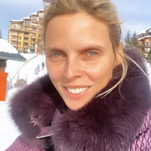 Sylvie Tellier au naturel à Avoriaz, le 5 janvier 2020