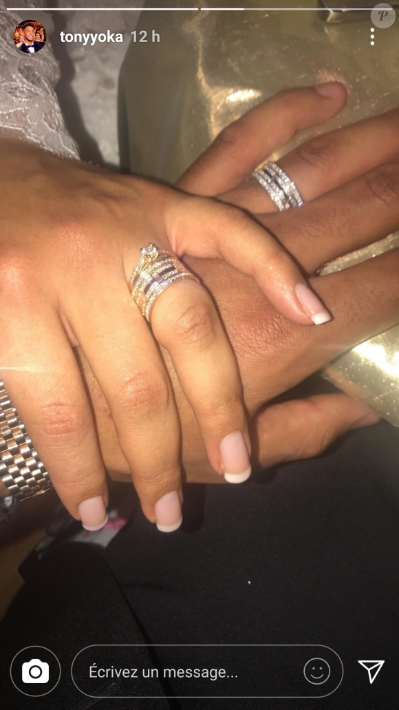 Tony Yoka et Estelle Moselly se sont mariés le dimanche 7 janvier 2018.