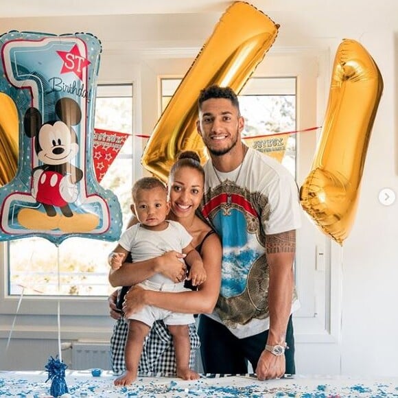 Tony Yoka et Estelle Mossely fêtent le premier anniversaire de leur fils Ali le 8 août 2018.