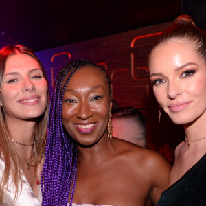 Exclusif - Camille Cerf (Miss France 2015), Nadège Beausson-Diagne, Maëva Coucke (Miss France 2018) - People au club l'Arc à Paris le 17 novembre 2019. © Rachid Bellak/Bestimage 17/11/2019 - Paris