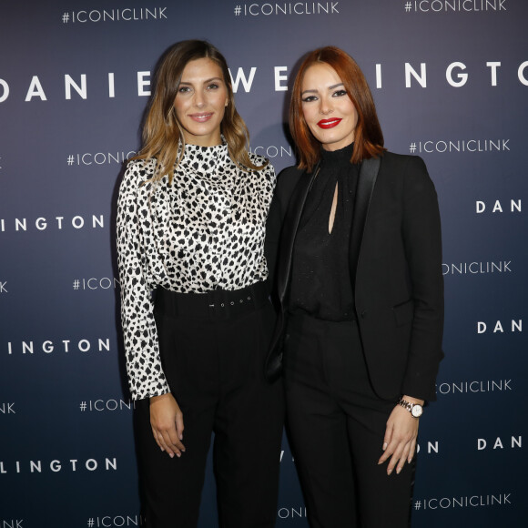 Camille Cerf (Miss France 2015), Maëva Coucke (Miss France 2018) - Soirée de lancement de la nouvelle montre "Iconic Link Daniel Wellington" à Paris le 10 octobre 2019. © Marc Ausset-Lacroix/Bestimage