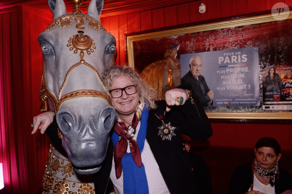 Pierre-Jean Chalençon - Marcel Campion fête son 80ème anniversaire au cirque d'hiver à Paris le 17 février 2020. © Coadic Guirec - Rachid Bellak/Bestimage