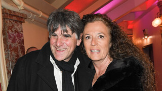 Tex et sa femme Béatrice radieux pour les 80 ans de Marcel Campion