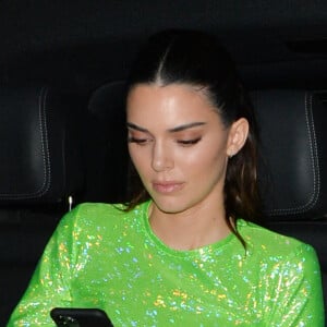 Kendall Jenner quitte le Box dans le quartier de Soho. Londres, le 18 février 2020.