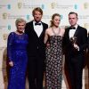 Julie Walters, Domhnall Gleeson, Saoirse Ronan, John Crowley, Finola Dwyer, Amanda Posey, Nick Hornby, Eileen O'Higgins - Press Room lors de la 69ème cérémonie des British Academy Film Awards (BAFTA) à Londres, le 14 février 2016.