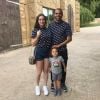 Martin Braithwaite, sa femme Anne-Laure Louis et leur fils Roméo, en vacances en août 2018, photo Instagram. Le couple un quatrième enfant (un quatrième garçon !) pour avril 2020.
