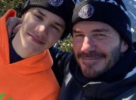 David Beckham : En famille au ski, Brooklyn emmène sa chérie Mia