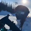 David Beckham en vacances au ski avec sa famille sur Instagram, le 23 février 2020.