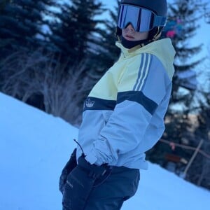 David Beckham en vacances au ski avec sa famille sur Instagram, le 23 février 2020.