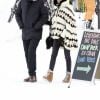 Exclusif - Laeticia Hallyday et son compagnon Pascal Balland lors d'une journée au ski à la station "Big Sky" dans le Montana avec leurs filles respectives, le 16 février 2020.