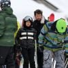 Exclusif - Jade Hallyday et Pascal Balland - Laeticia Hallyday et son compagnon Pascal Balland lors d'une journée au ski à la station "Big Sky" dans le Montana avec leurs filles respectives, le 16 février 2020.