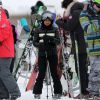 Exclusif - Jade Hallyday et Pascal Balland - Laeticia Hallyday et son compagnon Pascal Balland lors d'une journée au ski à la station "Big Sky" dans le Montana avec leurs filles respectives, le 16 février 2020.