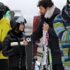 Exclusif - Jade Hallyday et Pascal Balland - Laeticia Hallyday et son compagnon Pascal Balland lors d'une journée au ski à la station "Big Sky" dans le Montana avec leurs filles respectives, le 16 février 2020.