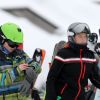 Exclusif - Mathilde Balland - Laeticia Hallyday et son compagnon Pascal Balland lors d'une journée au ski à la station "Big Sky" dans le Montana avec leurs filles respectives, le 16 février 2020.