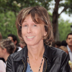 Pascale Clark qui prête sa voix à l'ordinateur du vaisseau spatial L'Axiome dans la version française - Première du film "Wall.E" au Gaumont Marignan à Paris, le 17 juillet 2008.