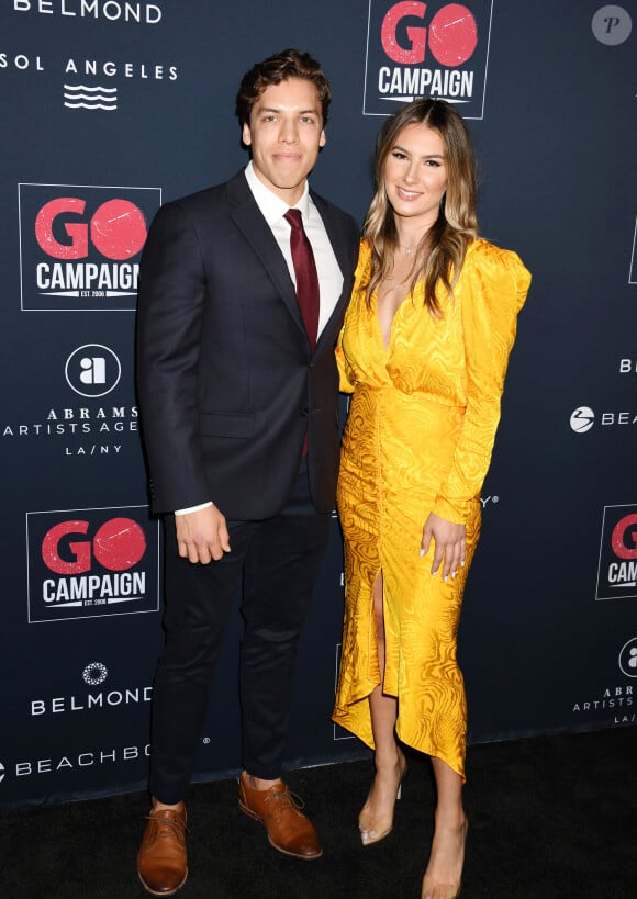 Joseph Baena et sa compagne Nicky Dodaj à la 13e soirée annuelle Go Campaign dans le quartier de Hollywood à Los Angeles, le 16 novembre 2019.