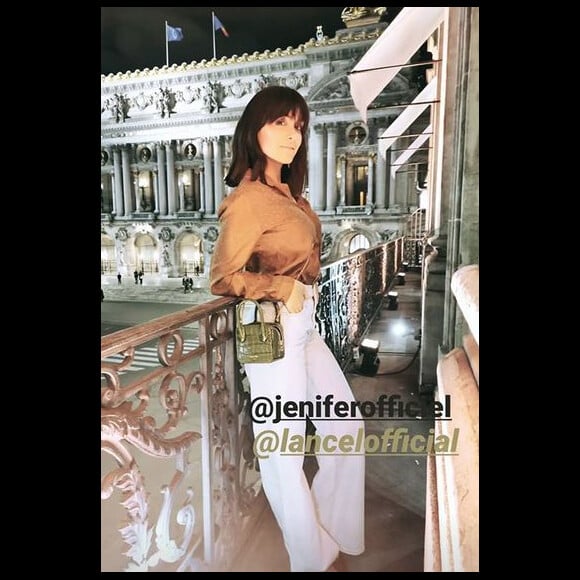 Jenifer assiste au cocktail de présentation de la nouvelle collection Lancel à Paris le 26 février 2019.