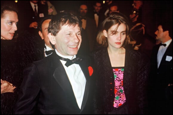 Emmanuelle Seigner et Roman Polanski au Moulin Rouge à Paris en 1986.