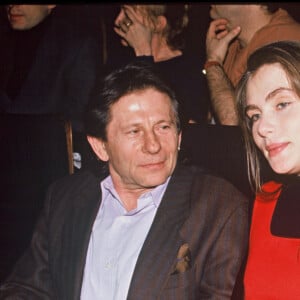 Emmanuelle Seigner et Roman Polanski à la première du film "Arizona Dream" en 1992.