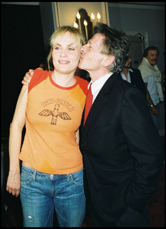 Emmanuelle Seigner et Roman Polanski au théâtre Marigny en 2003.