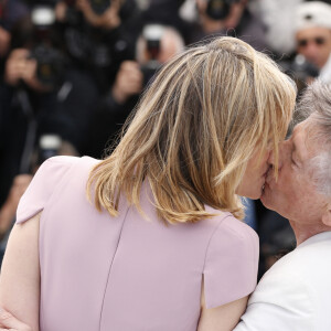 Emmanuelle Seigner et Roman Polanski - Photocall du film "La Venus a la fourrure" au 66 eme Festival du Film de Cannes. Le 25 mai 2013