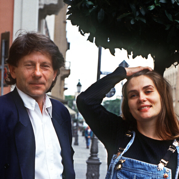 Emmanuelle Seigner et Roman Polanski en 1992.