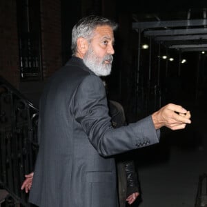 George et Amal Clooney sortent pour la soirée à New York, le 1er octobre 2019.