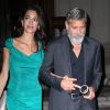 George et Amal Clooney sortent pour la soirée à New York, le 1er octobre 2019.