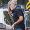 Exclusif - George Clooney déjeune avec des amis au restaurant "Charlie Bird" à New York, le 30 septembre 2019.