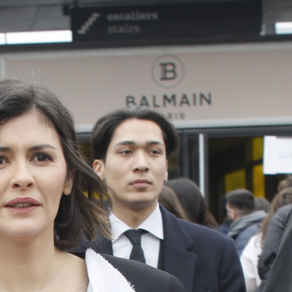 Audrey Tautou - Sorties du défilé de mode prêt-à-porter automne-hiver 2020/2021 Balmain à Paris le 28 février 2020.