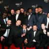 Damien Bonnard, Ladj Ly, Al-Hassan Ly, Djebril Zonga et l'équipe du film "Les Misérables" lors du photocall lors de la 45ème cérémonie des César à la salle Pleyel à Paris le 28 février 2020 © Dominique Jacovides / Olivier Borde / Bestimage