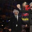 Gustave Kervern et Benoît Delépine (Ours d'Argent pour le film "Effacez l'historique") à la cérémonie de clôture de la 70ème édition du festival international du film de Berlin (La Berlinale 2020), le 29 février 2020.