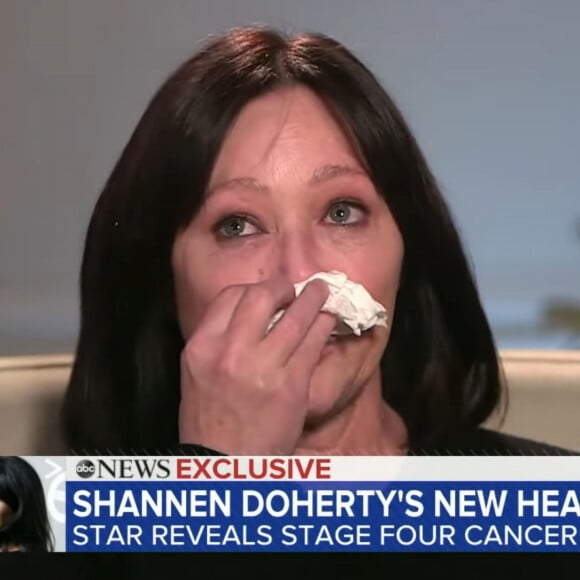 Shannen Doherty invitée de l'émission "Good Morning America". Le 4 février 2020.