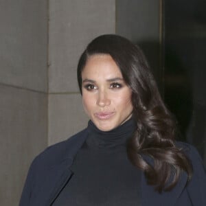 Meghan Markle, lorsqu'elle était encore actrice, arrive et quitte les studios de l'émission 'The Today Show' à New York, le 18 mars 2016.