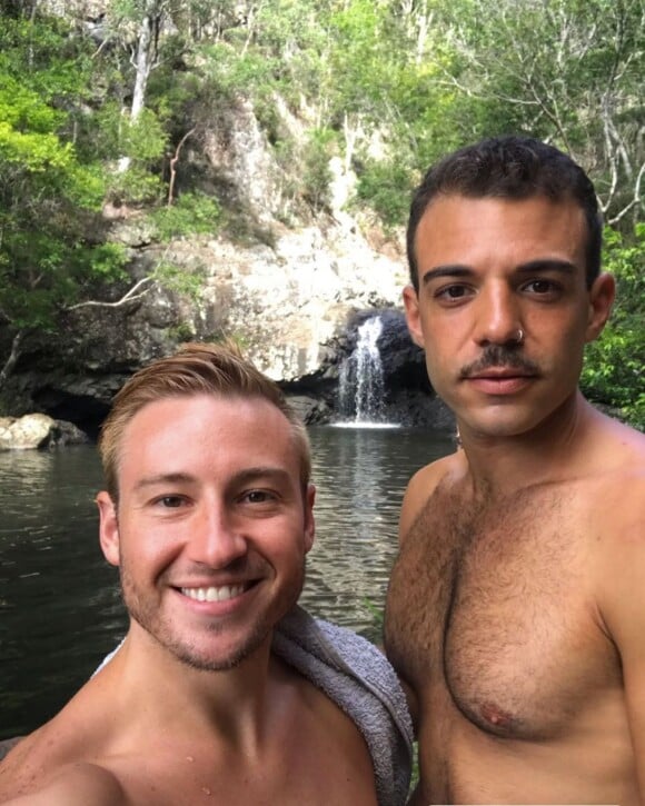 Matthew Mitcham et son mari Luke Rutherford, sur Instagram, le 4 juin 2019.