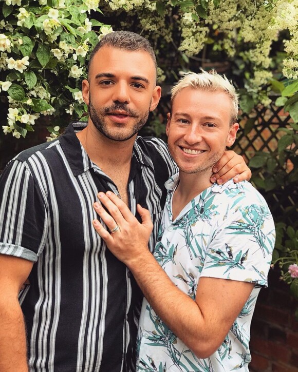 Matthew Mitcham et son mari Luke Rutherford, sur Instagram, le 2 juin 2019.